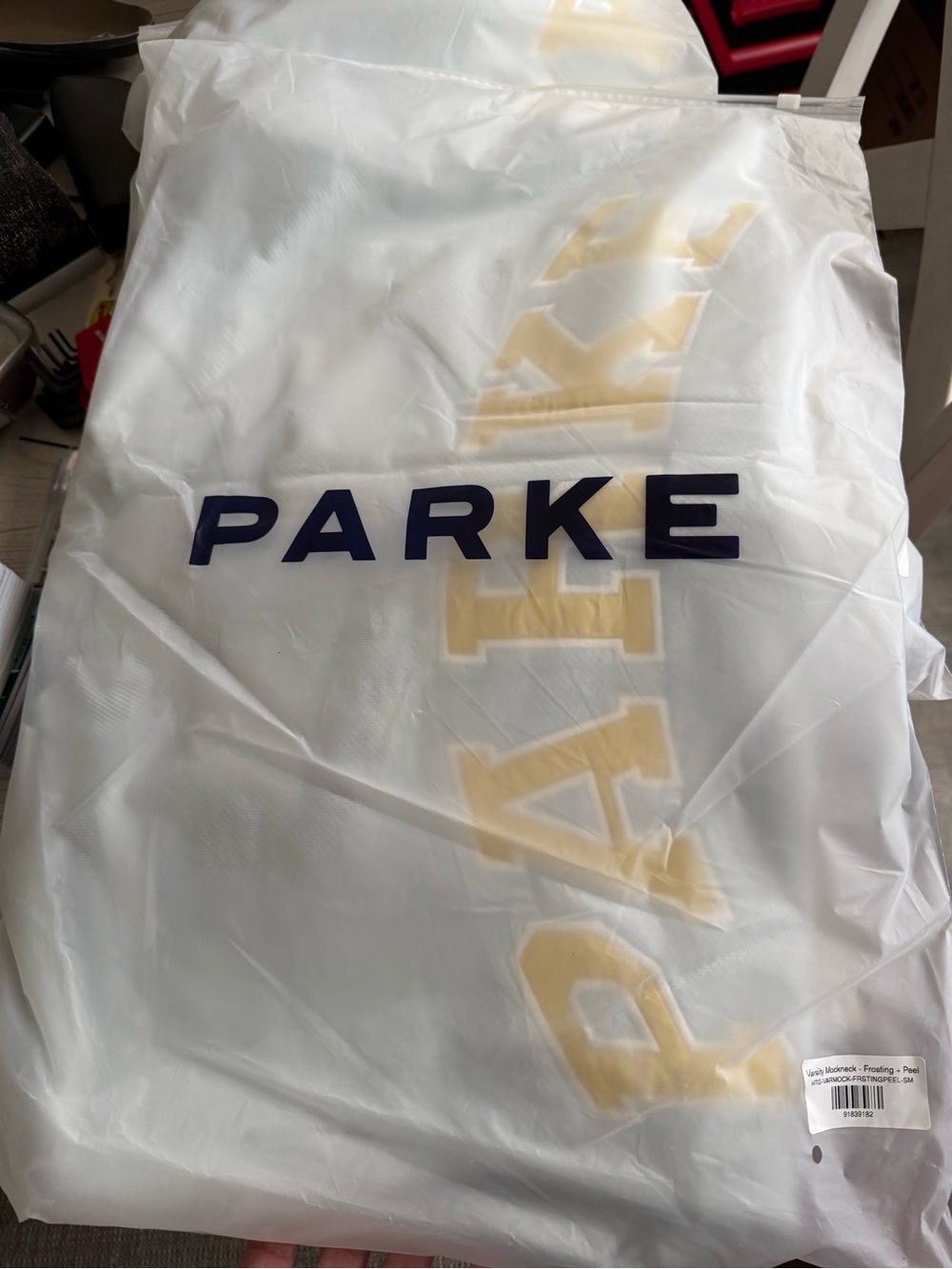 PARKE Blueberry Lemonade Mockneck S/M - Picture 2 of 4
